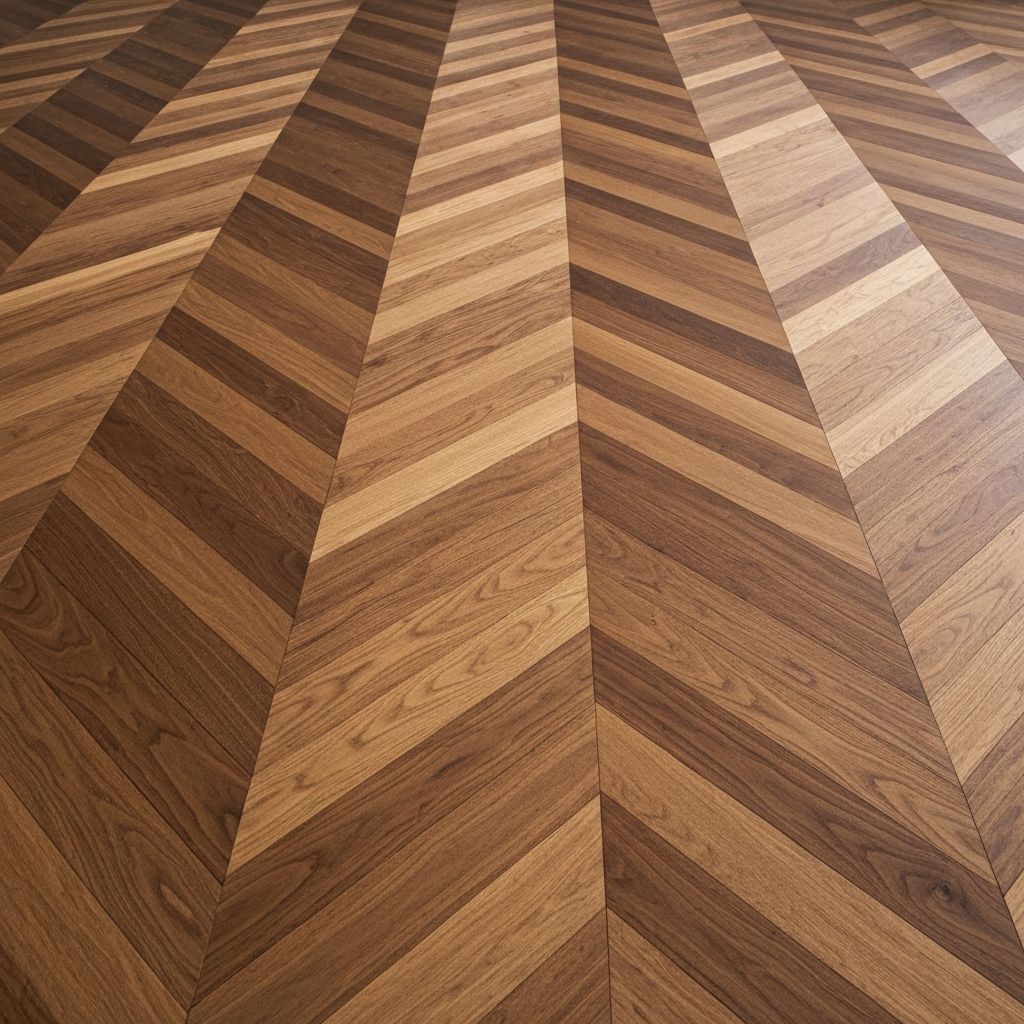 Luxury parquet floor installation