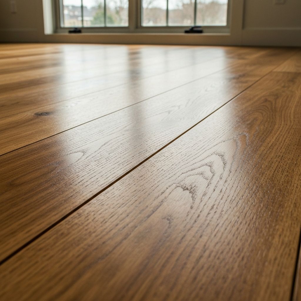 Solid oak flooring detail
