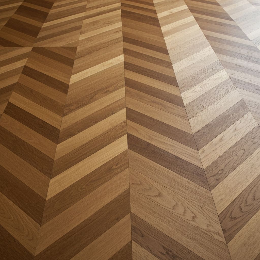 Beautiful parquet flooring detail